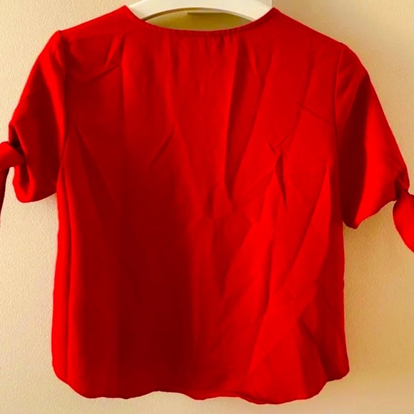 Bleh Ciel bright red buttoned top - Picture 2 of 4